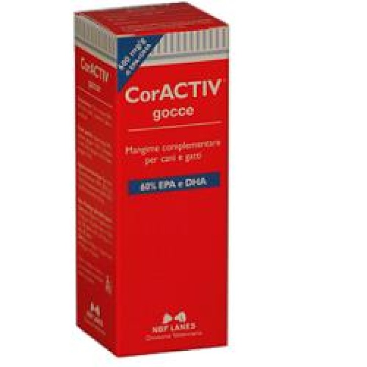 Coractiv Gocce 50 ml - Integratore di Acidi Grassi e Omega3 Cani e Gatti
