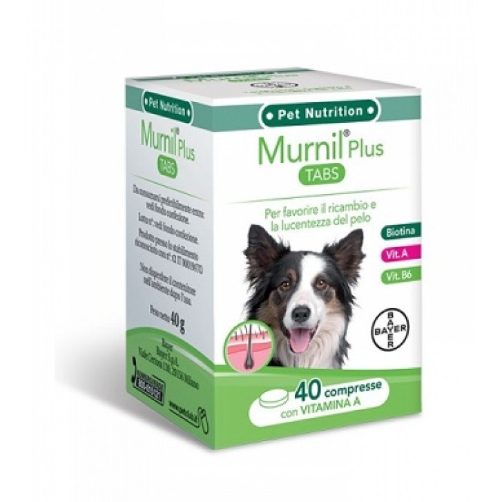 Bayer Pet Murnil Tabs 40 Compresse - Integratore Ricambio Pelo Cani