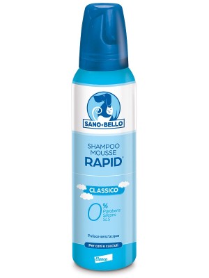 Bayer Sano & Bello Shampoo Schiuma Secca Rapid Classic Cani 300 ml