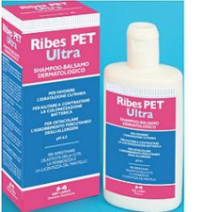Ribes Pet Ultra Shampoo Balsamo Dermatologico Cani e Gatti 200 ml