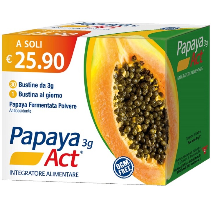Papaya Act 30 bustine - Integratore Alimentare Metabolismo Energetico