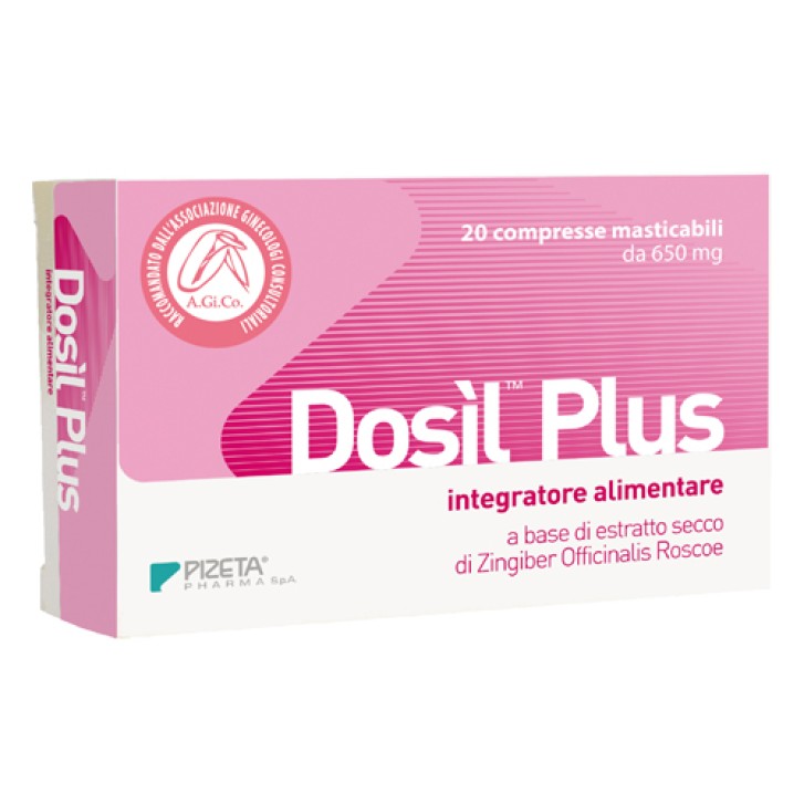 Dosil Plus 20 Compresse Masticabili - Integratore per la Gravidanza Anti Nausea