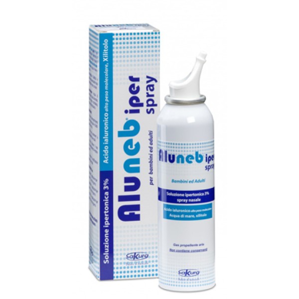 Aluneb Iper Spray Nasale Soluzione Isotonica 3% Decongestionante 125 ml