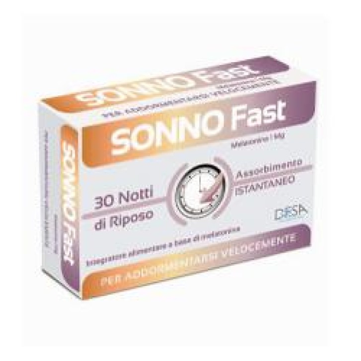 Sonno Fast 30 Compresse - Integratore di Melatonina