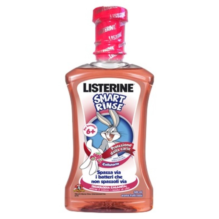 Listerine Smart Rinse Colluttorio per Bambini Protezione Carie 500 ml