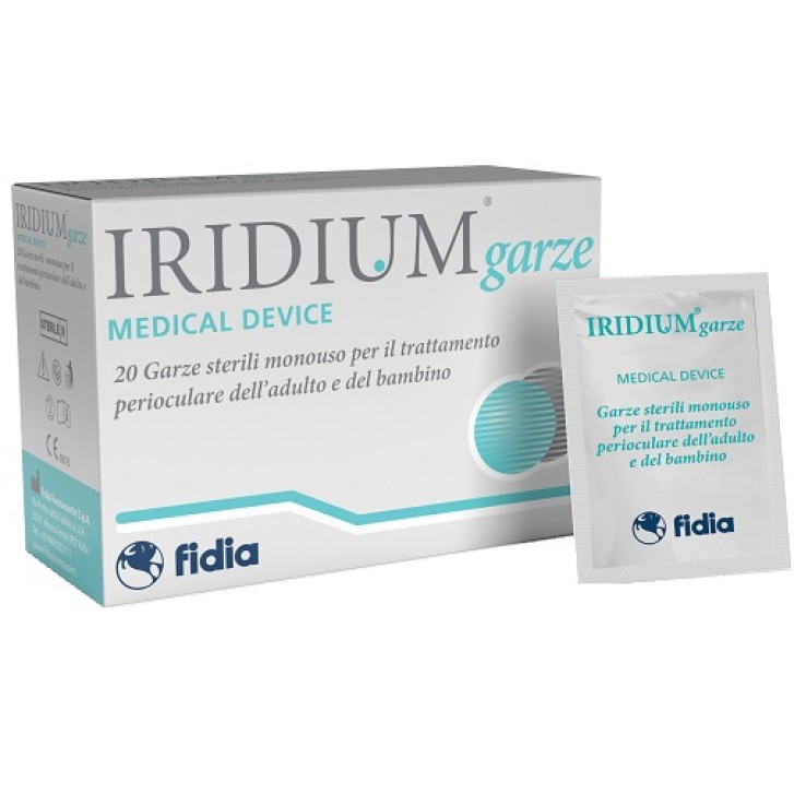 Iridium Garze Oculari Med Salviette Detergenti Perioculari 20 pezzi