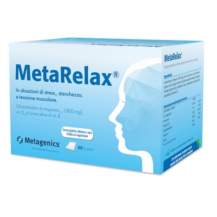 Metarelax 40 Bustine - Integratore Magnesio e Vitamine