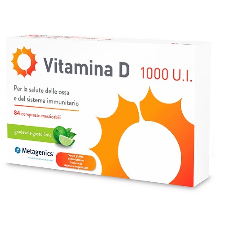 Metagenics Vitamina D 1000 UI 84 Compresse - Integratore Alimentare