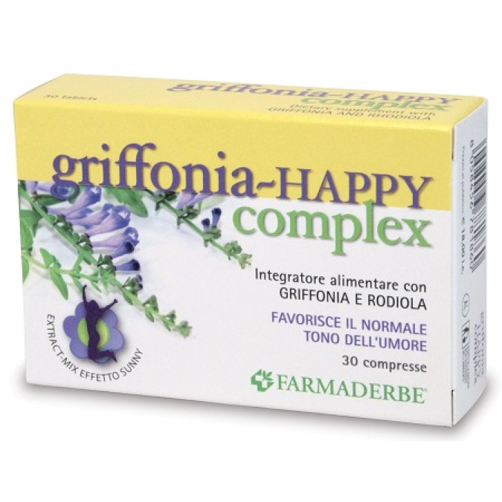 Farmaderbe Griffonia Happy Complex 30 Compresse - Integratore Benessere Mentale