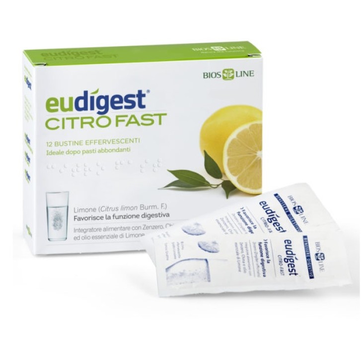 Eudigest Citro Fast 12 Bustine - Integratore Digestivo