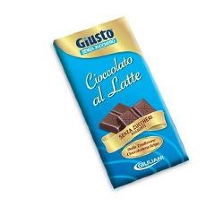 Giusto Senza Zuccheri Aggiunti Cioccolato al Latte Tavoletta da 85 grammi