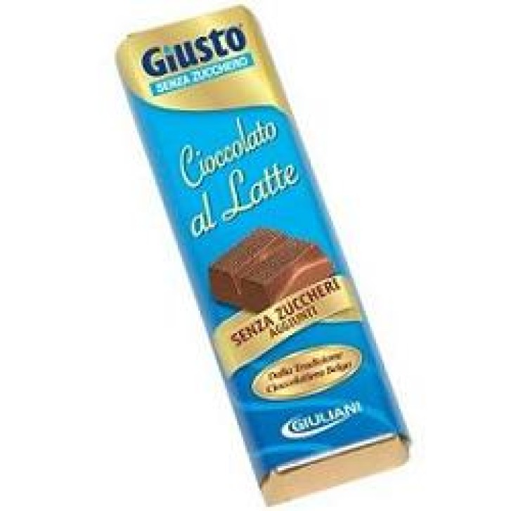 Giusto Senza Zuccheri Aggiunti Cioccolato al Latte Baretta da 42 grammi