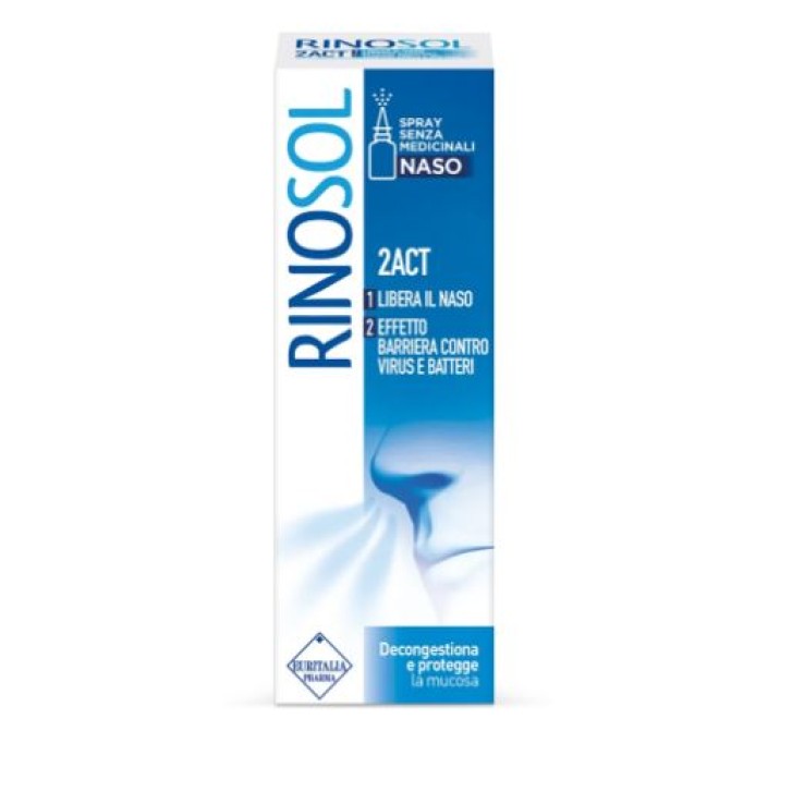 Rinosol 2 Act Spray Nasale Decongestionante 15 ml