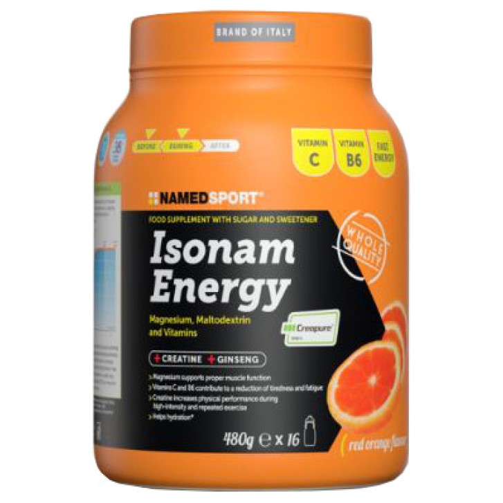 Named Sport Isonam Energy Orange 480 grammi - Integratore Sali Minerali