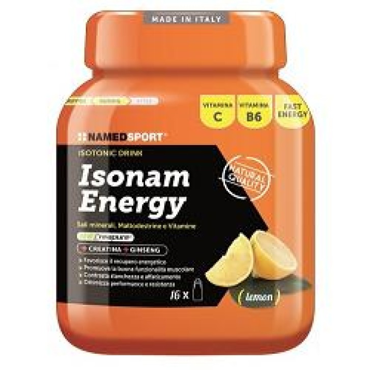 Named Sport Isonam Energy Lemon 480 grammi - Integratore Sali Minerali