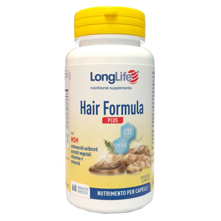 Longlife Hair Formula Plus 60 Tavolette - Integratore per Capelli