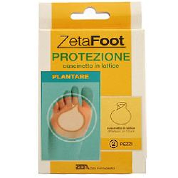 Zeta Footing Protezione Plantare Cuscinetto in Lattice 2 Pezzi