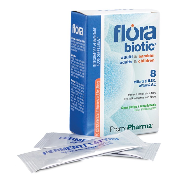 Flora 8 10 Stick Prompharma - Integratore Alimentare
