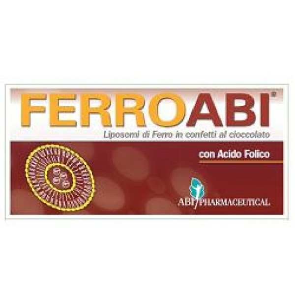 FerroABI 20 Confetti Masticabili - Integratore di Ferro e Vitamine
