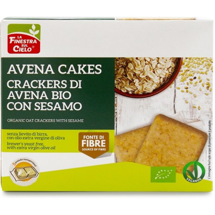 La Finestra sul Cielo Crackers di Avena + Sesamo 250 grammi