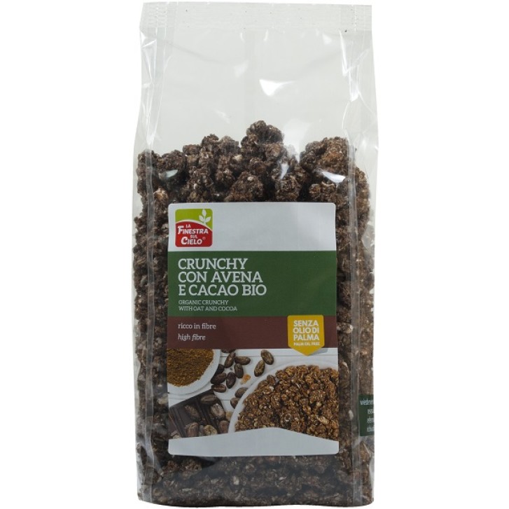 La Finestra sul Cielo Crunchy con Avena e Cacao Bio 375 grammi