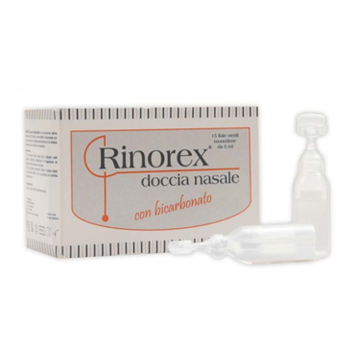 Rinorex Doccia Nasale con Bicarbonato 15 Fiale 5 ml