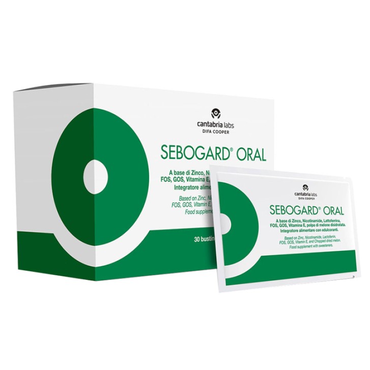 Sebogard Oral 30 Buste - Integratore per Seborrea e Acne