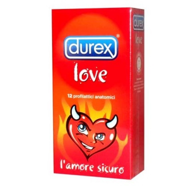 Durex Love 12 Profilattici con Forma Easy-On