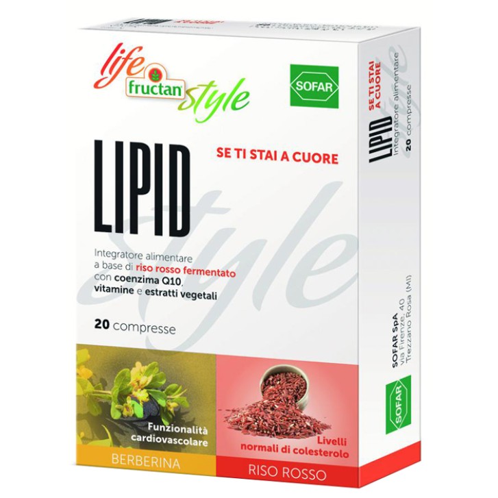 Sofar Life Fructan Style Lipid 20 Compresse - Integratore Apparato Cardiovascolare