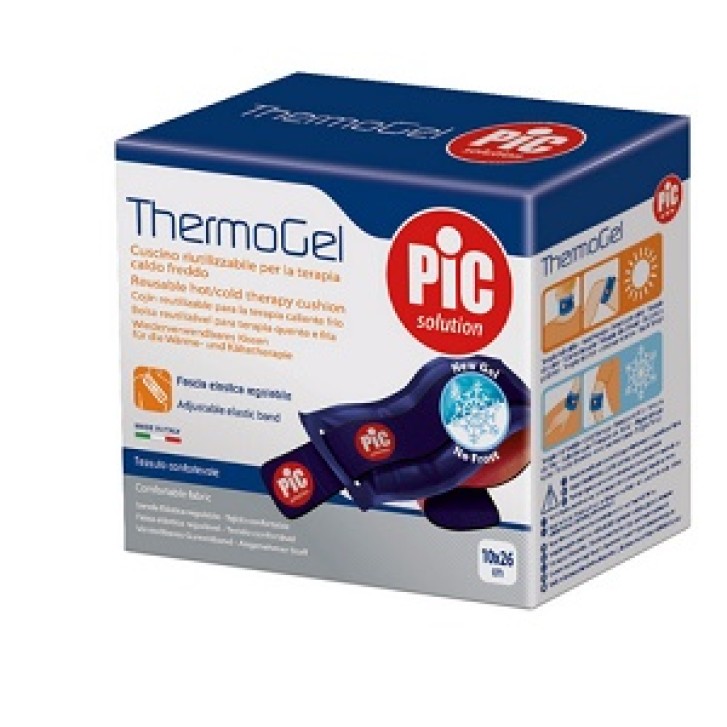 Pic Thermogel Cuscino in Gel Terapia Caldo/Freddo con Fascia Elastica 10 x 26 cm