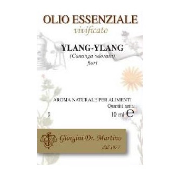 Ylang Ylang Olio Essenziale 10 ml Dr. Giorgini - Aroma per Alimenti