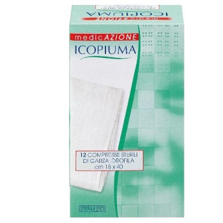 Icopiuma Compresse di Garza Idrofila 18 x 40 cm 12 pezzi
