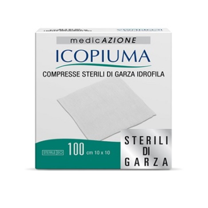 Icopiuma Compresse di Garza Idrofila 10 x 10 cm 100 pezzi
