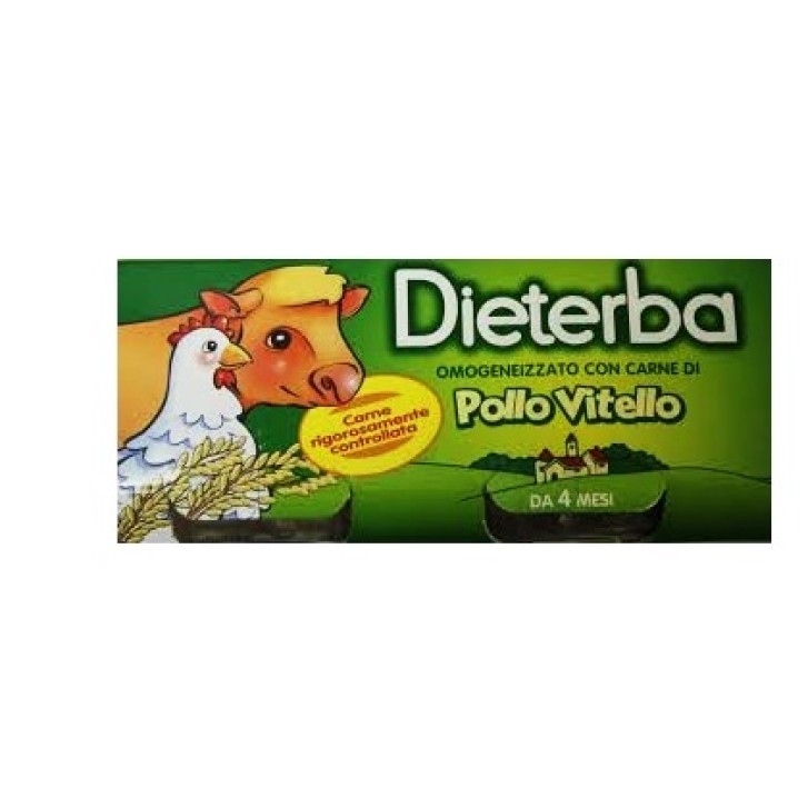 Dieterba Omogeneizzato Vitello-Pollo 3 x 80 grammi