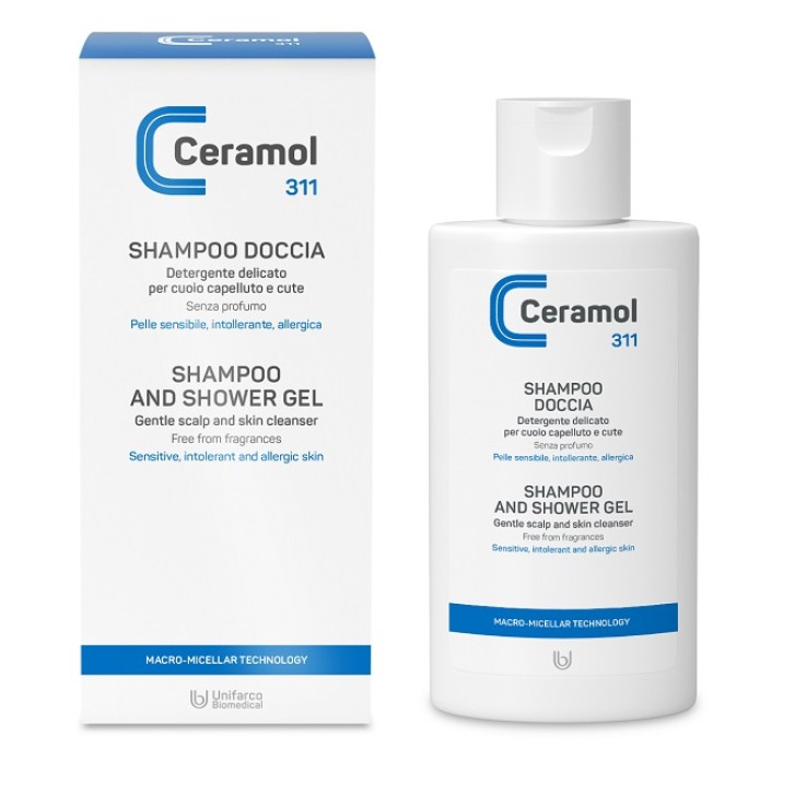 Ceramol 311 Shampoo Doccia Detergente Corpo e Capelli 200 ml