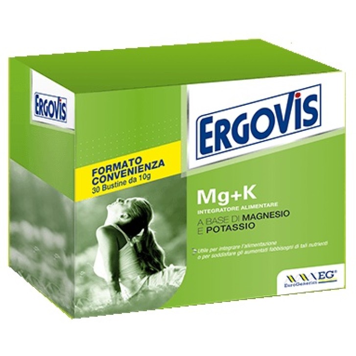 Ergovis Mg+k 30 Bustine - Integratore Alimentare