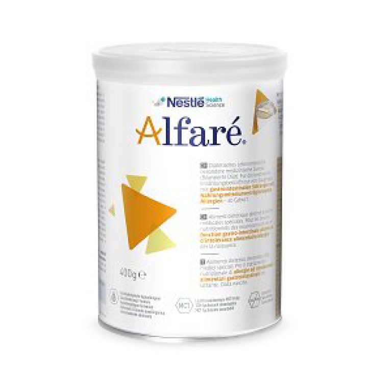 Alfare' Alimento in Polvere per Neonati e Lattanti Allergici alle Proteine del Latte 400 grammi