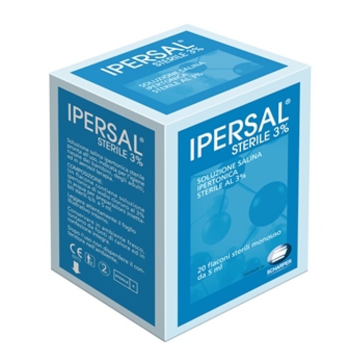 Ipersal Sterile 3% Soluzione Salina Ipertonica da Nebulizzare 20 Flaconcini da 5 ml