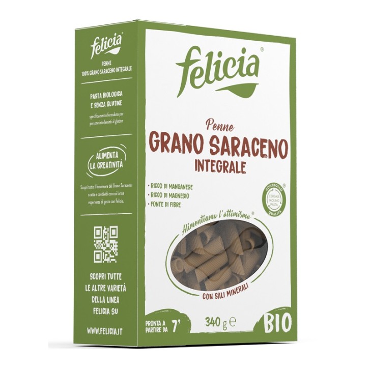 Felicia Bio Pasta di Grano Saraceno Penne Rigate 340 grammi
