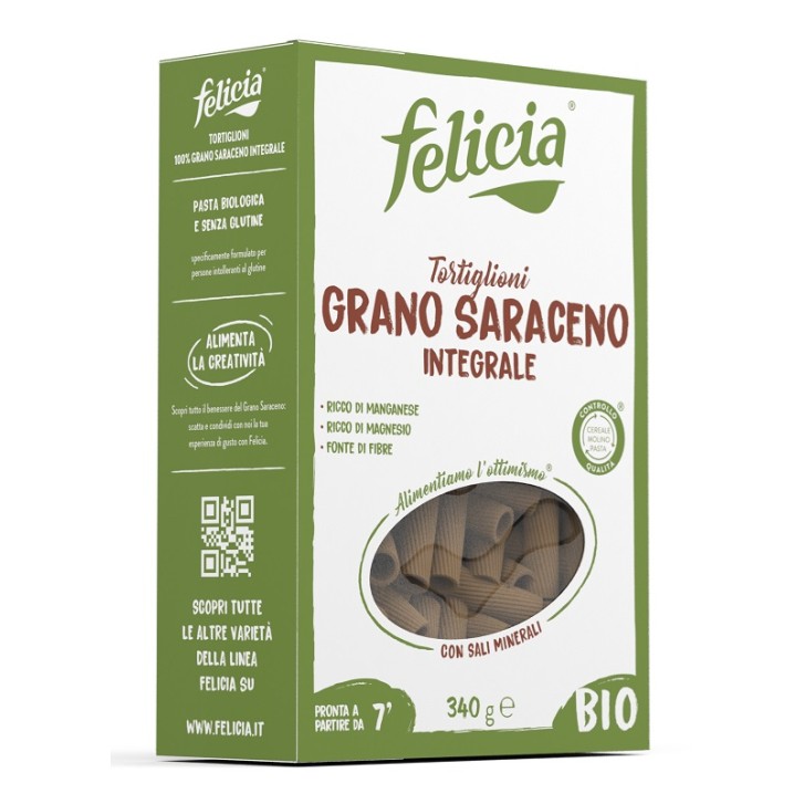 Felicia Bio Pasta di Grano Saraceno Tortiglioni 340 grammi