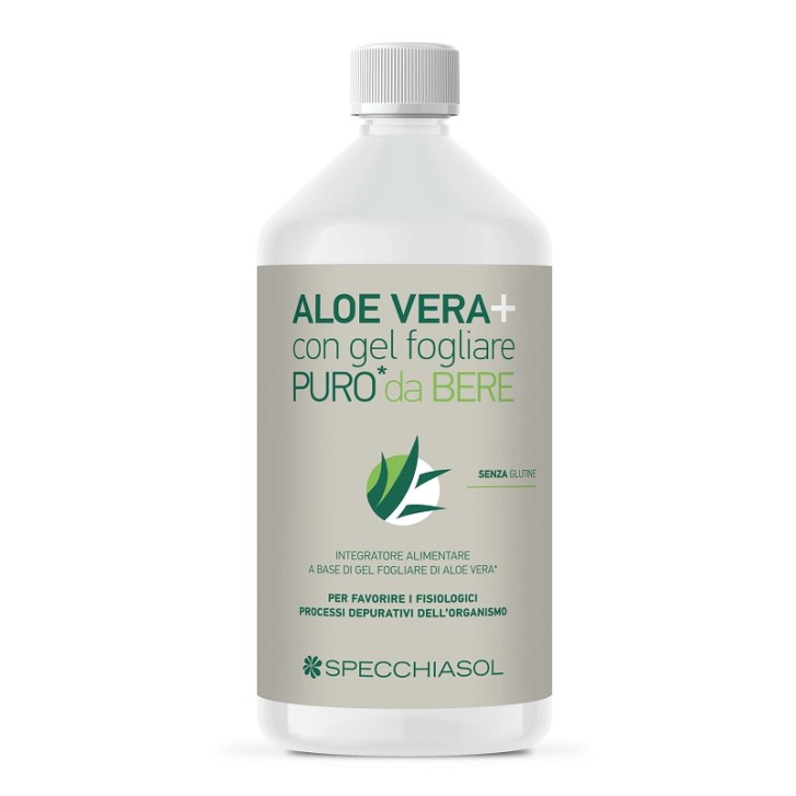 Specchiasol AloeVera+ Succo Puro 1000 ml - Integratore Alimentare