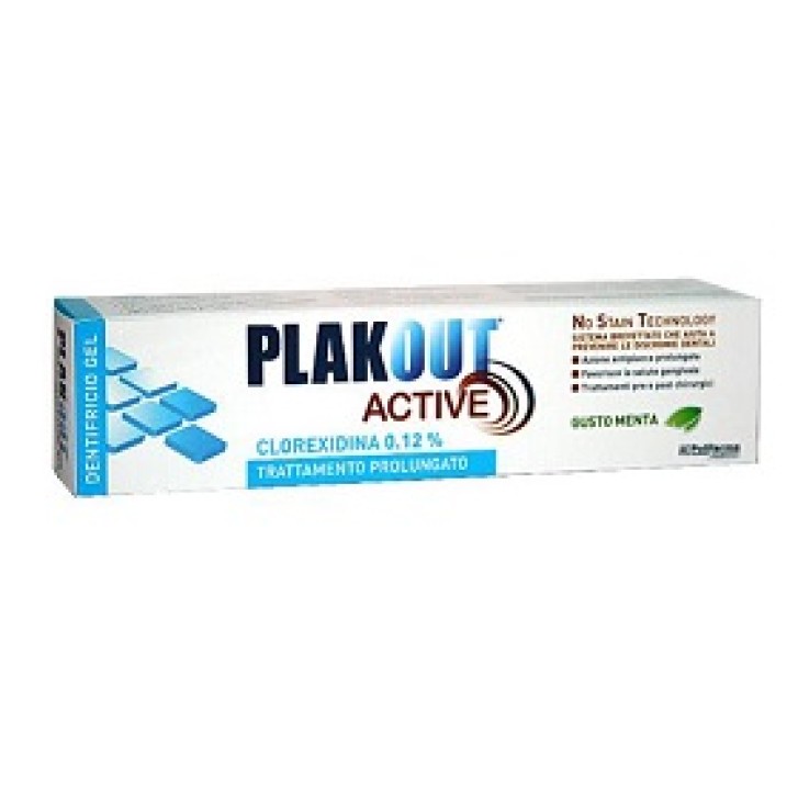 Plak Out Active Dentifricio con Clorexidina 0,12% Antiplacca e Antibatterico 75 ml