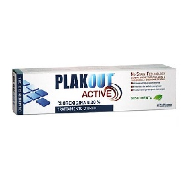 Plak Out Active Dentifricio con Clorexidina 0,20% Antiplacca e Antibatterico 75 ml