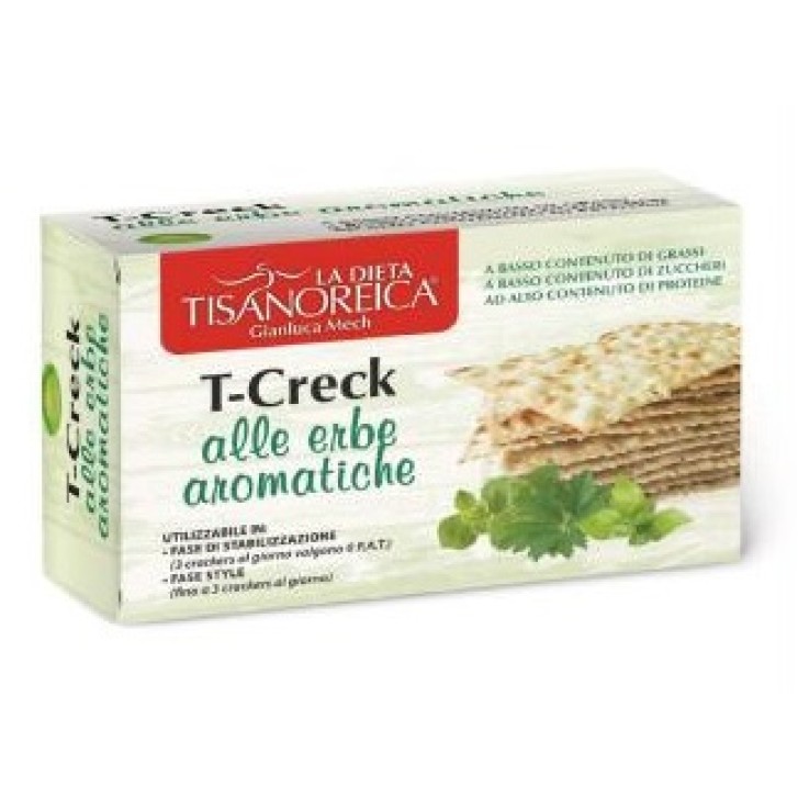 Tisanoreica T-Creck Crackers Erbe Aromatiche 100 grammi