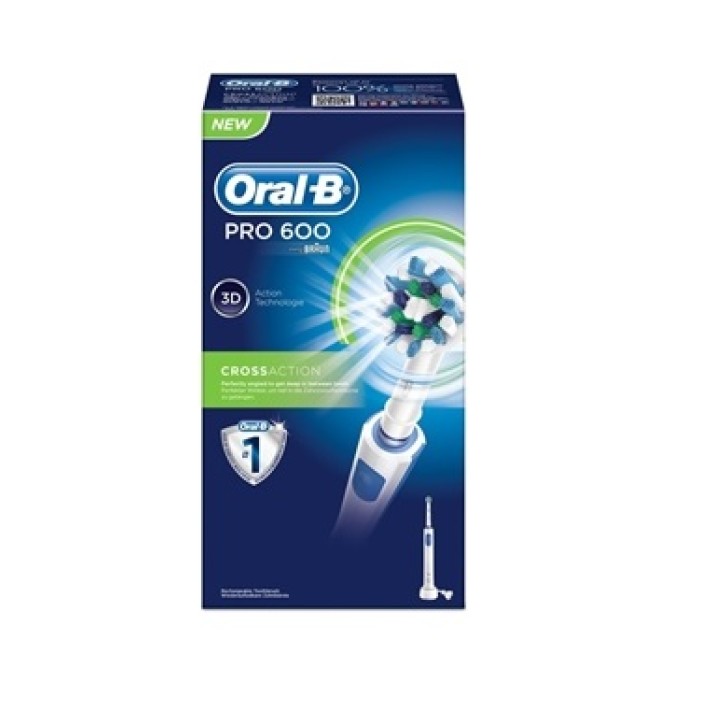 Oral-B Pro 600 CrossAction Spazzolino Elettrico Ricaricabile