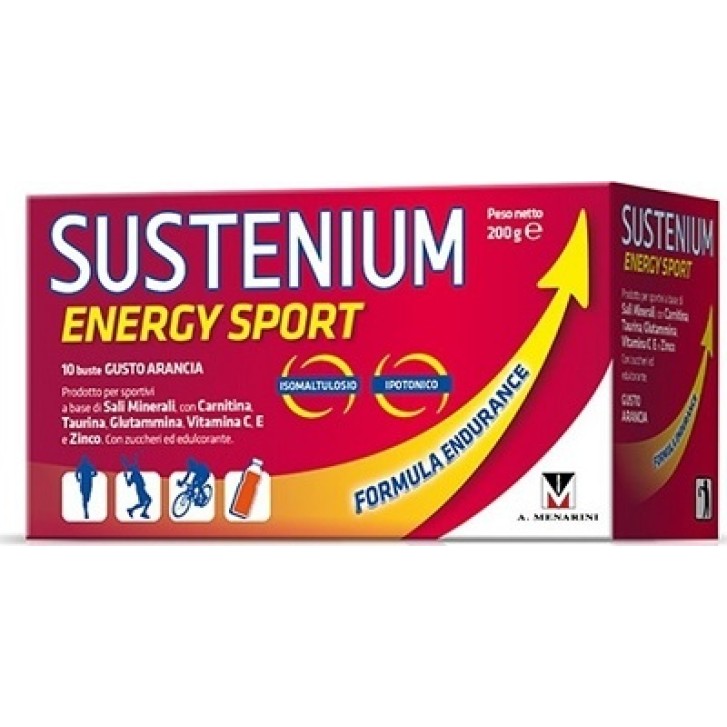 Sustenium Energy Sport Integratore Sportivo 10 Bustine - Integratore Alimentare