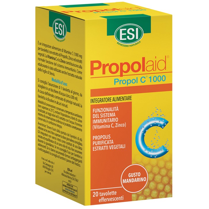 Esi Propolaid Propol C 20 Compresse Effervescenti - Integratore Difese Immunitarie