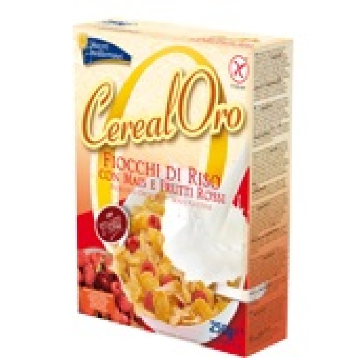 Piaceri Mediterranei CerealOro Fiocchi di Riso Mais e Frutti Rossi Senza Glutine 250 grammi
