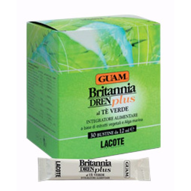 Guam Britannia Dren Plus Te' Verde 30 Bustine - Integratore Drenante