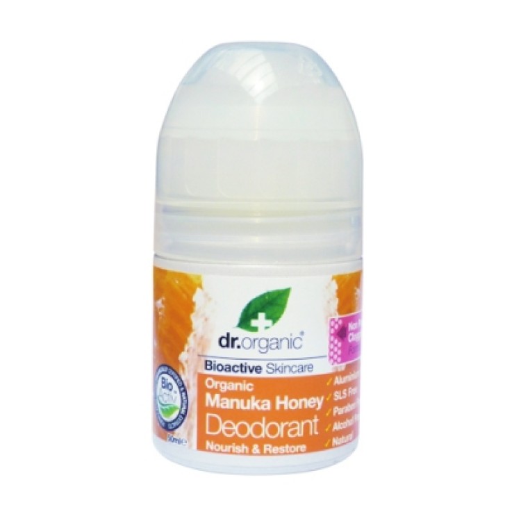 Dr.Organic Optima Manuka Honey Deodorante Antibatterico 50 ml